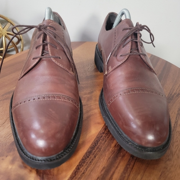 Rockport Men's Brown Leather Dress Shoes Size 9 - Picture 7 of 17